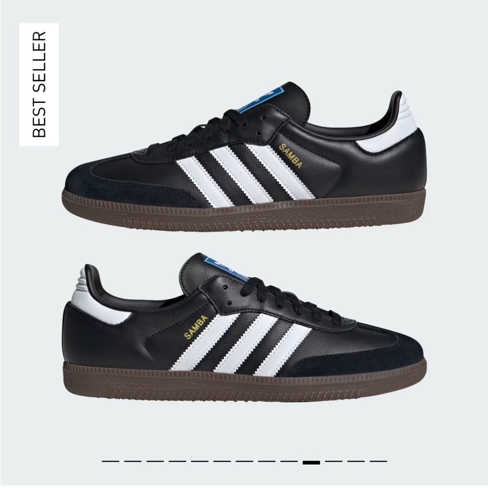 Adidas Black Sneakers with White Stripes